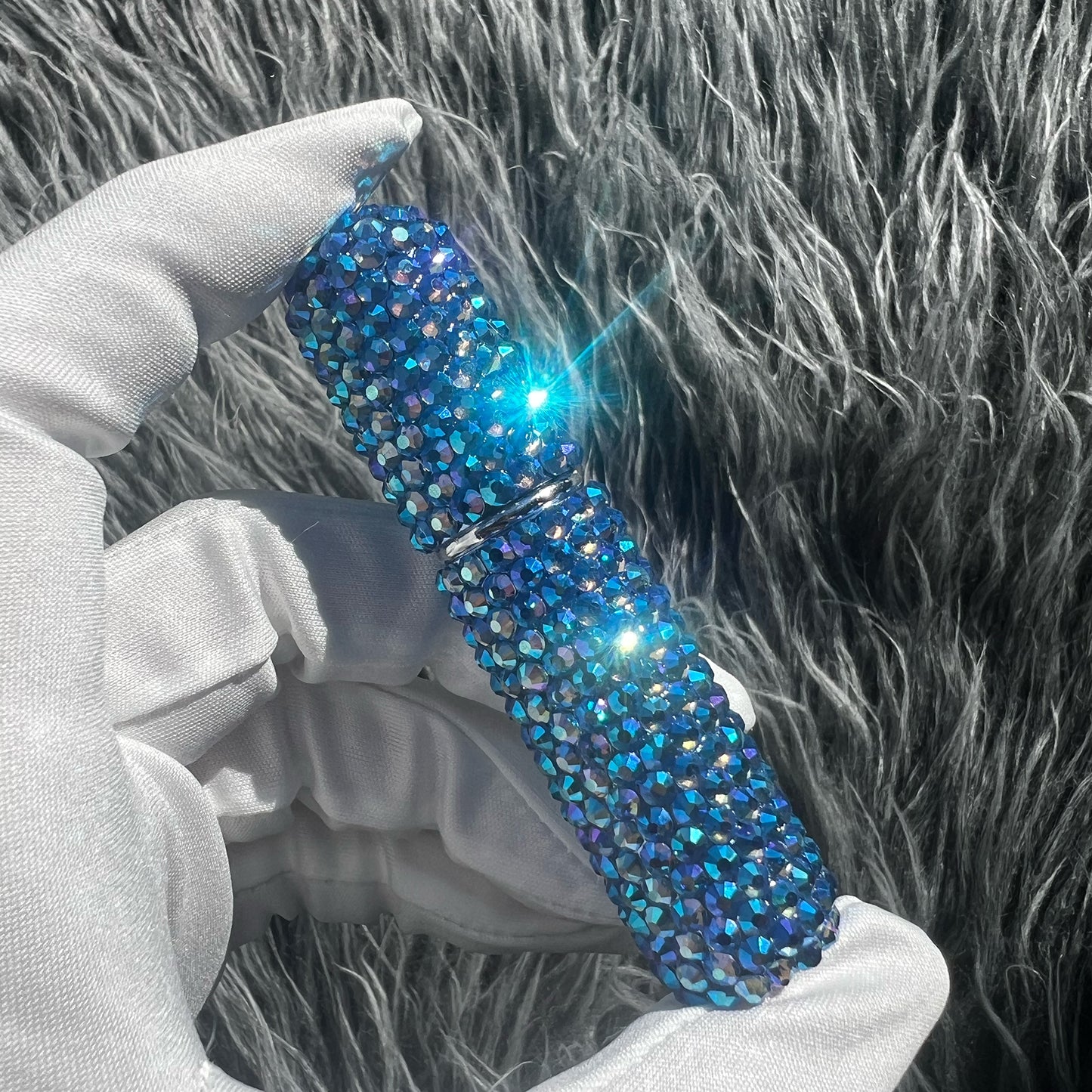 Refillable Perfume Bottle With Spray Blue