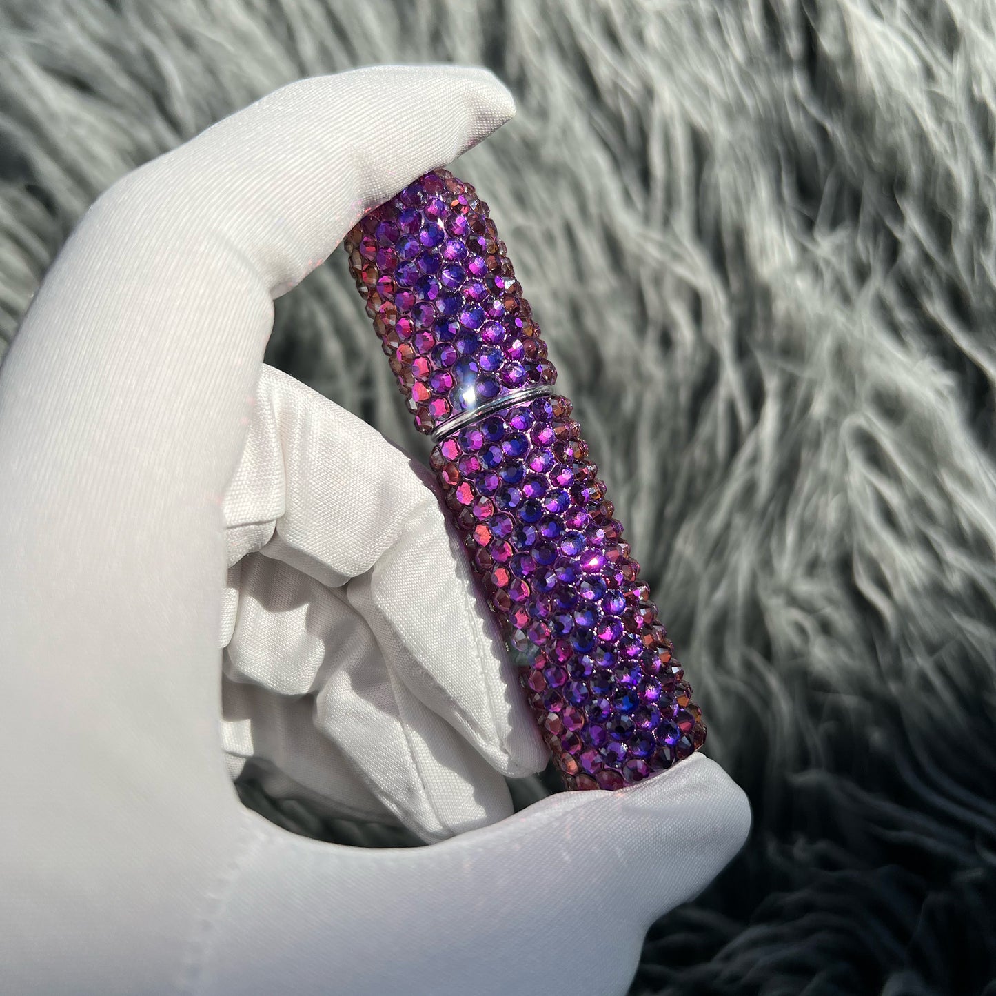 Refillable Perfume Bottle With Spray Purple