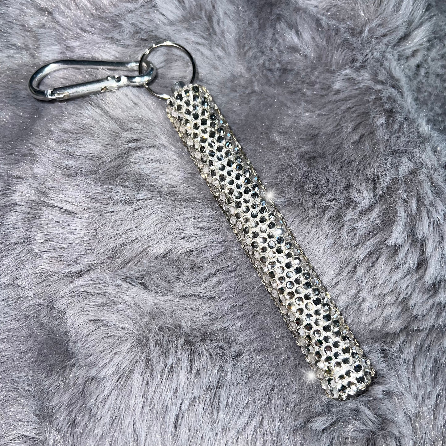 White Crystal Telescopic Reusable Travel Straw