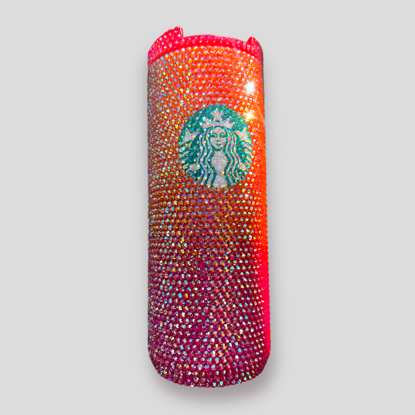 Tumbler Starbucks pink&orange ombre