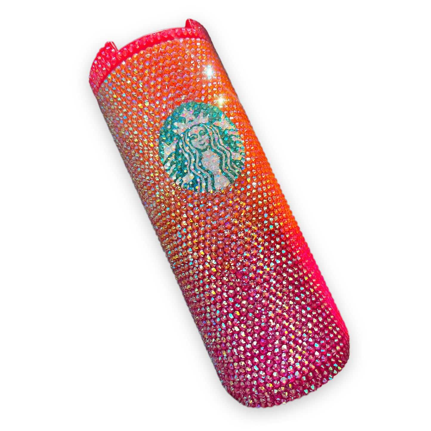 Tumbler Starbucks pink&orange ombre